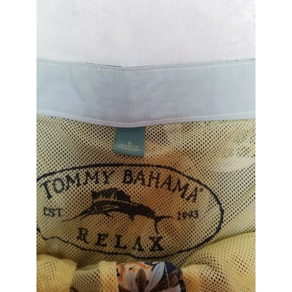 Tommy Bahama Relax Mens Boardshorts Mesh Line Hawaiian Small Blue